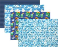 Коврик 0,65м х 15м (синий) 00000764