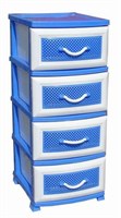 Комод ДЕЛЬФИН 4 ярус голубой В95*Ш38*Г47 509908