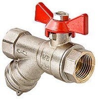 Кран с фильтром шаровой 1/2'' вн/вн бабочка VALTEC VT.293.N.04 509709