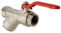 Кран с фильтром шаровой 1/2'' вн/вн рукоятка VALTEC VT.292.N.04 509708