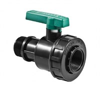 Кран шаровой нар/вн 1 - 3/4 ПЭ POELSAN 509442