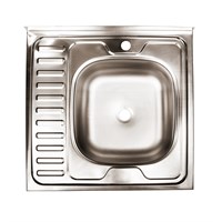 Мойка 60х60 (0,4) прав вып 1 1/2 Эконом (глуб. 13см) 310356