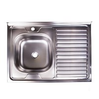 Мойка 80х60 (0,4) лев вып 1 1/2 Эконом (глуб. 13см) 310357