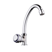 Смеситель для раковины/мойки 1/2 кер F4195 FRAP МОНО (выс.пов.излив, п/гайку, ХРОМ, силумин) 509375