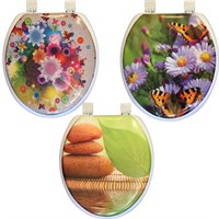 Сиденье для унитаза мягкое цветное с рисунком в ассорт. 502649