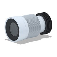 Слив д/унитаза 230/530 Ani гибкий K828R АНИ пласт 00001619