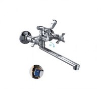 Смеситель для ванны и раковины 1/2 кер F2124 FRAP картриджн перекл (L излив, хром, латунь) 512773