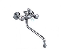 Смеситель для ванны и раковины 1/2 кер F2209-2 FRAP картридж перекл ПЕНТА, S излив, хром, латунь 512657