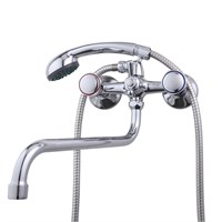 {{photo.Alt || photo.Description || 'Смеситель для ванны и раковины 1/2 кер F2209 FRAP с шар перекл ПЕНТА, S излив, хром, латунь'}}