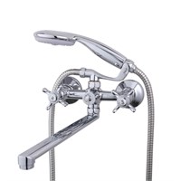 {{photo.Alt || photo.Description || 'Смеситель для ванны и раковины 1/2 кер F2224 FRAP с шар перекл КРЕСТ (L излив, хром, латунь),'}}