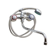 Смеситель для ванны и раковины 1/2 кер T.MARKT 08-2003 Восьмерка ШАР ПЕРЕКЛ 520047