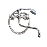 Смеситель для ванны и раковины 1/2 кер T.MARKT 08-2006 Крест ШАР ПЕРЕКЛ 520049