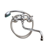 Смеситель для ванны и раковины 1/2 кер T.MARKT 08-2010 Крест ШАР ПЕРЕКЛ 520050