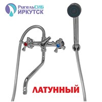Смеситель для ванны и раковины 1/2 кер Иркутск В-К 24  КРЕСТ 512076