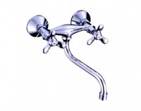 Смеситель для кухни настенный 1/2 кер L4612 Ledeme нижний, силумин 507166