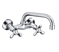 Смеситель для кухни настенный 1/2 кер F4712 FRAP Трилистник (верхний пов.излив, ХРОМ, силумин) 518862