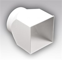 Соединитель 126х126/D125 центральный плоский/круглый 1212СП12,5КП ERA 511359