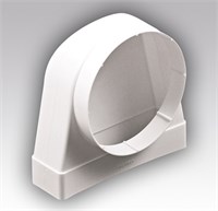 Соединитель 60х204/D100 угол 90 плоский/круглый 620СК10КП ERA 514345