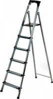 Стремянка 6 ступеней (высота до верхней ступени 121 см) 480005