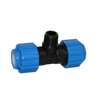 Тройник ПЭ с наруж. труб. резьбой 20х1/2''х20 (обж.) ТПК-АКВА 513573