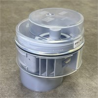 Вентиляционный клапан (аэратор) для канализации со смещением и прозрачной крышкой 110 мм 877337