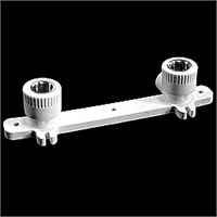 Уголок комб. вн 20х1/2'' с креплением двойной PRO AQUA БЕЛЫЙ (для крепления смесителя) 508707