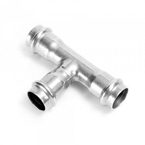 Пресс тройник из нержавеющей стали TIM - ZEISSLER AISI 304 - Ф22  [5 шт.], арт. ZTI.531.222222 ZTI.531.222222