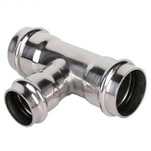 Пресс тройник из нержавеющей стали TIM - ZEISSLER AISI 304 - Ф35-22-35  [5 шт.], арт. ZTI.531.352235 ZTI.531.352235