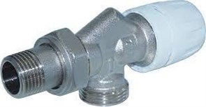 Осевой термостатический клапан TIM 3/4" Евроконус - 1/2" штуцер / штуцер [термоголовка: М30х1,5]  [1 шт.], арт. ME860E ME860E