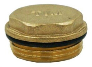 Заглушка с наружной резьбой и уплотнительным кольцом TIM 1/2"  [10 шт], арт. DT002A DT002A