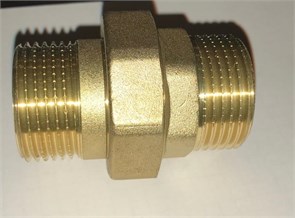Латунная американка TIM 1/2" прямого соединения штуцер/штуцер  [10 шт.], арт. HKM022 HKM022
