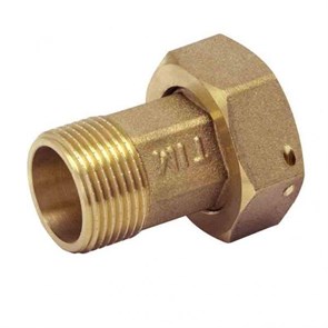 Латунная американка TIM 1" гайка - 1/2"  штуцер для счетчиков  [10 шт.], арт. HS043 HS043