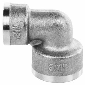 Угол латунный никелированный переходной TIM 3/4"-1/2" гайка/гайка  [10 шт], арт. LF032N LF032N