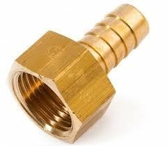 Штуцер латунный для шлангов TIM 1/2" гайка - 8мм  [10 шт], арт. SF02-08 SF02-08