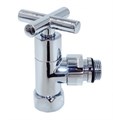 Поворотный кран для углового соединения TIM 3/4"-1/2" [крестовинный] гайка / штуцер  [1 пара], арт. KV10-LFM032 KV10-LFM032