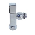 Поворотный кран для углового соединения TIM 3/4"-1/2" [квадратный] гайка / штуцер  [1 пара], арт. KV20-LFM032 KV20-LFM032