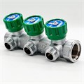 Коллектор для водоснабжения Tim - Zeissler 3/4"х1/2" на 3 выхода регулирующий под плоскую прокладку  [1 шт], арт. ZSc.401.0503NF ZSc.401.0503NF