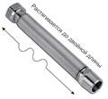 Сильфонная подводка TIM редукционная из нержавеющей стали 1/2"  [65-125мм] гайка/штуцер  [10 шт.], арт. C-H65-022MF C-H65-022MF