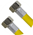 Гибкая подводка TIM для газа с PVC покрытием -  1/2" [ 120 см ] гайка / гайка  [1 шт], арт. C-GP26-12 C-GP26-12