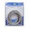 Шланг душевой 150-180 см имп/кон, EPDM, нерж.сталь, хром., растяг. MIXLINE ЛЮКС (блистер) 526783
