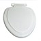 Сиденье для унитаза овал белый мрамор 370124
