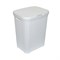 Корзина д/белья с крышкой 60л  РОТАНГ белая 534401