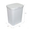 Корзина д/белья с крышкой 60л  РОТАНГ белая 534401