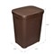 Корзина д/белья с крышкой 60л  РОТАНГ коричневая 534403