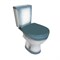 Унитаз-компакт "Соло" зеленый (гориз, нижн, сид. полип., 2-кн.арм.) (Rosa) 538562