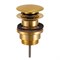 Донный клапан универсальный 1”1/4 Remer 905CCR114BG, золото брашированное 860991