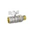 Кран шаровой со сгоном 3/4'' бабочка БЕЛАЯ  LD PRIDE 543475