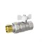 Кран шаровой со сгоном 3/4'' бабочка БЕЛАЯ  LD PRIDE 543475