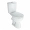 Унитаз-компакт "Уют" белый (косой, нижн, сид полип, 2-кн арм) (Rosa) 544650