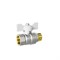 Кран шаровой 1/2'' вн/нар бабочка БЕЛАЯ LD PRIDE 544494